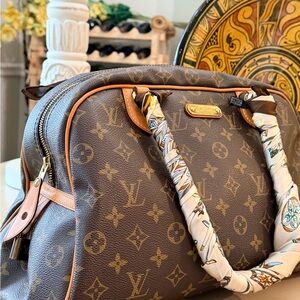 Louis Vuitton Brown and Tan Monogram Montorgueil PM Bag